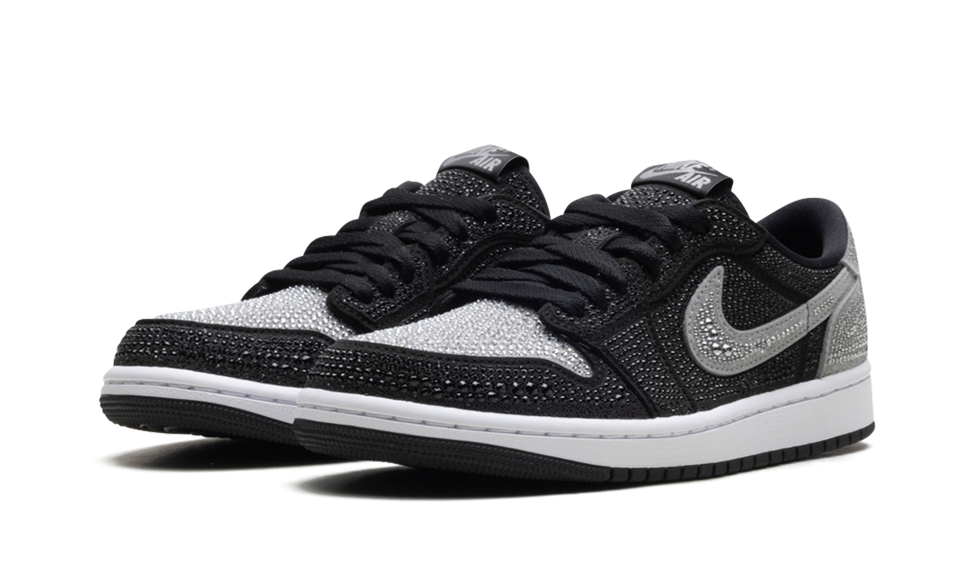 jordan 1 retro low og swarovski stealth women s+HM9208-001+diagnol left view