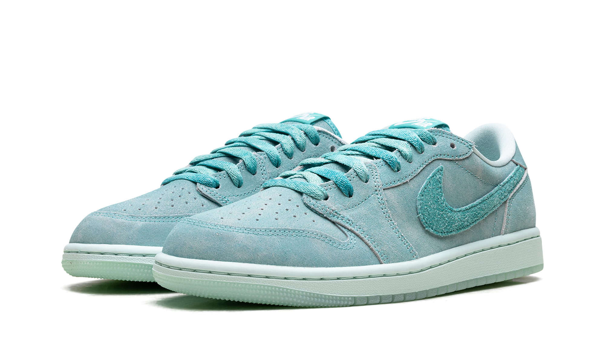 jordan 1 retro low og washed teal women s+HQ8111-300+diagnol left view