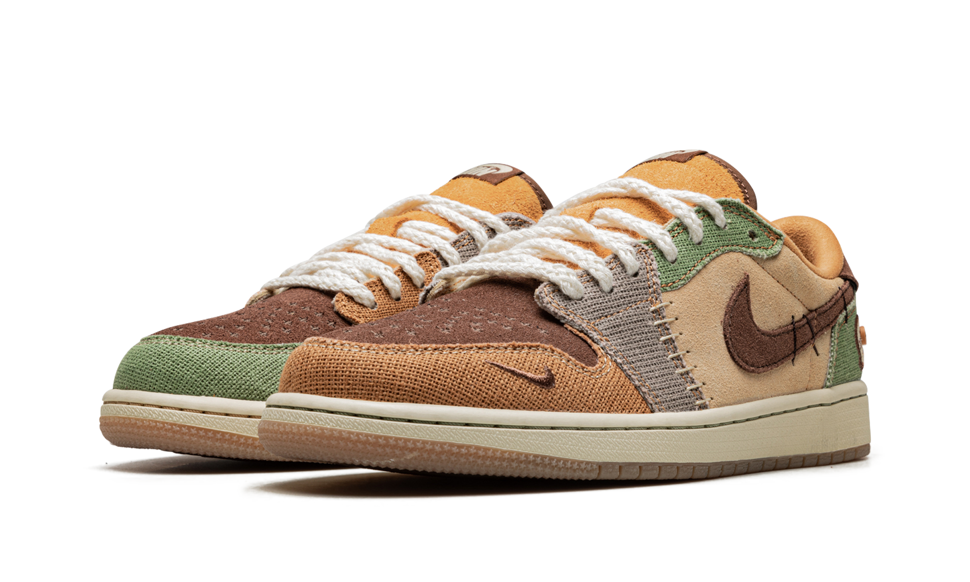 jordan 1 retro low og zion williamson voodoo+DZ7292-200+diagnol left view
