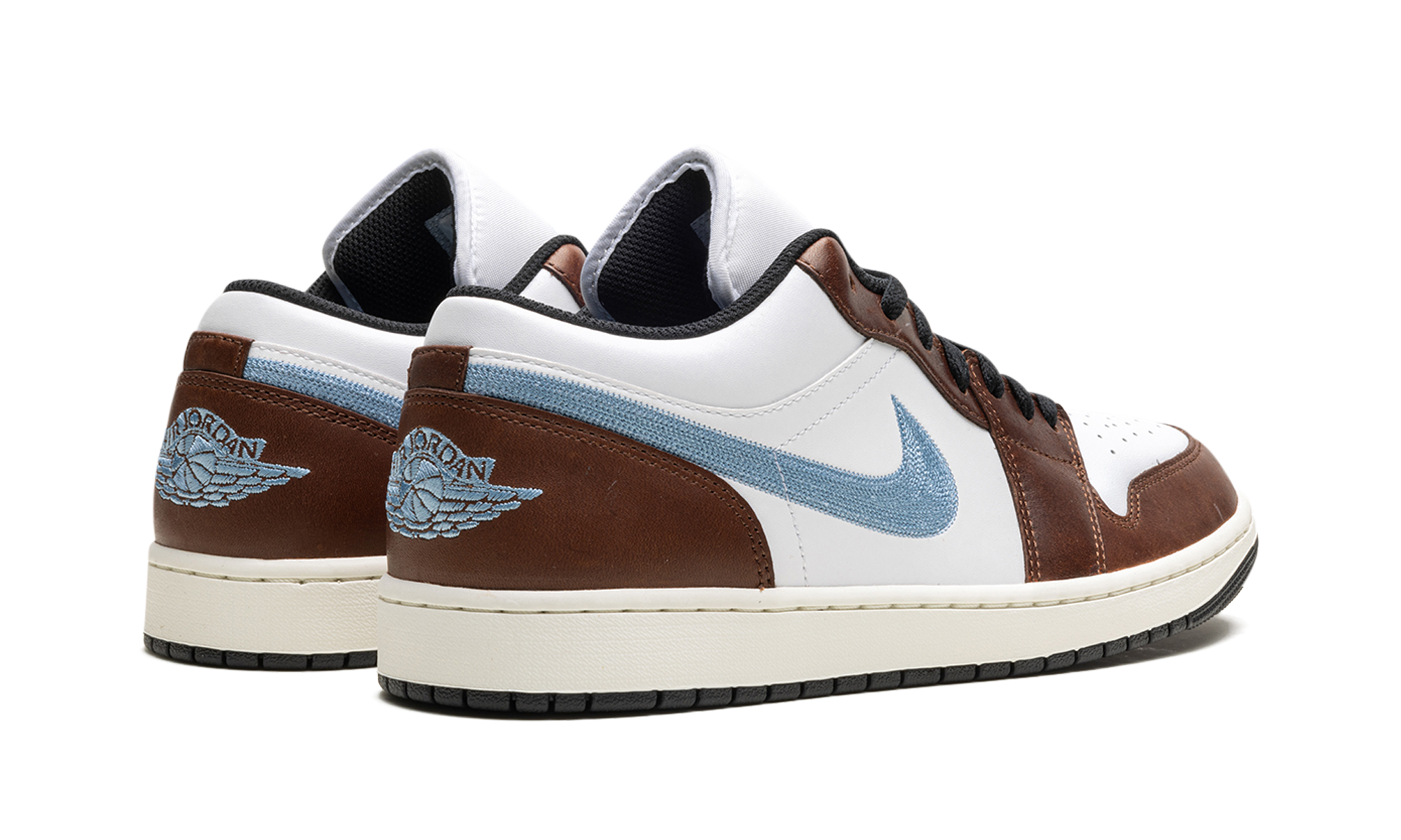 jordan 1 retro low se brown blue grey+FQ7832-142+diagnol right behind view