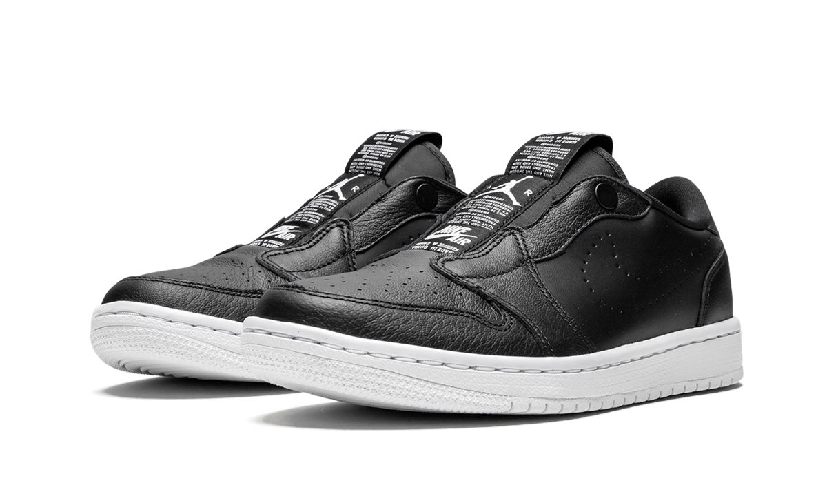 jordan 1 retro low slip black white women s+AV3918-001+diagnol left view