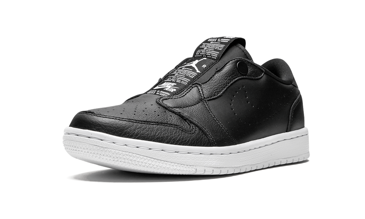 jordan 1 retro low slip black white women s+AV3918-001+left diagnol single view