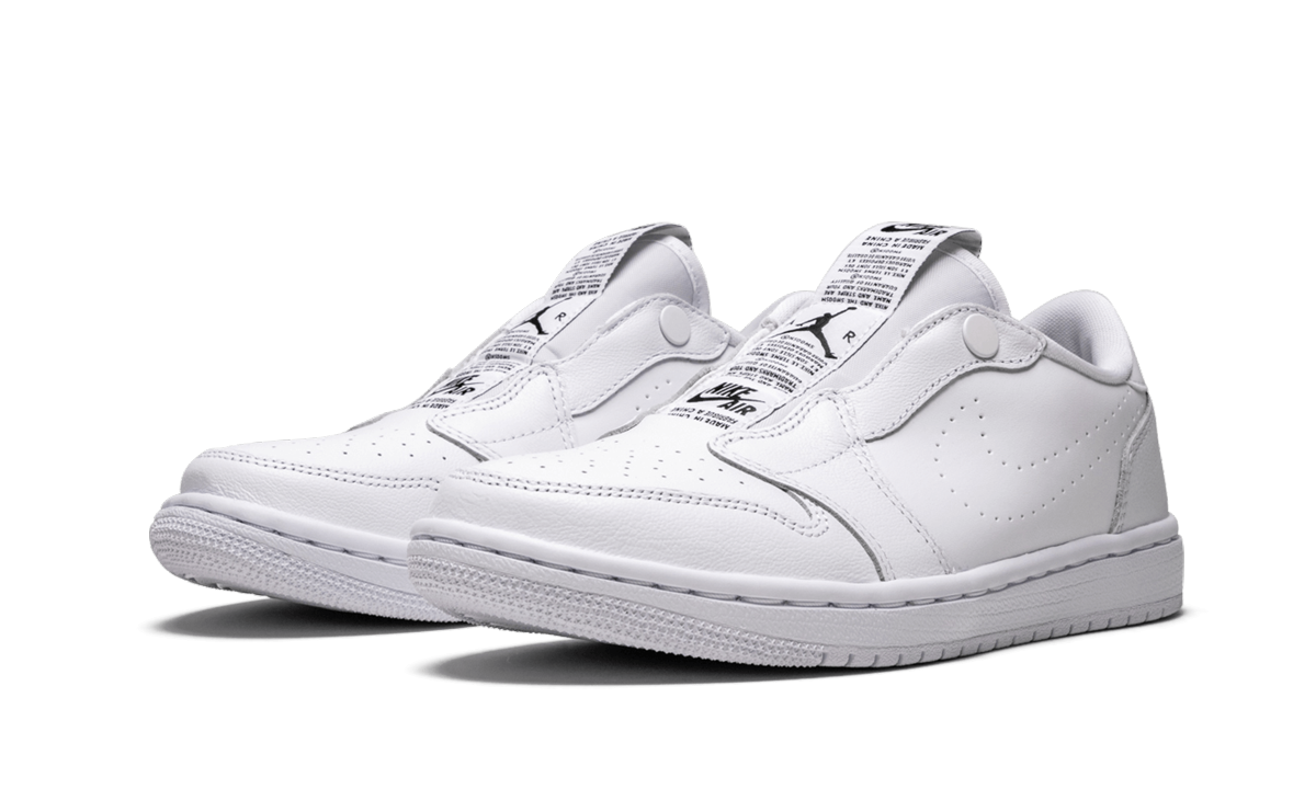 jordan 1 retro low slip white women s+AV3918-100+diagnol left view
