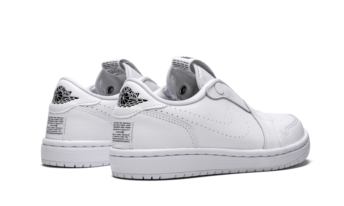 jordan 1 retro low slip white women s+AV3918-100+diagnol right behind view