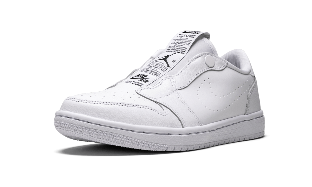 jordan 1 retro low slip white women s+AV3918-100+left diagnol single view
