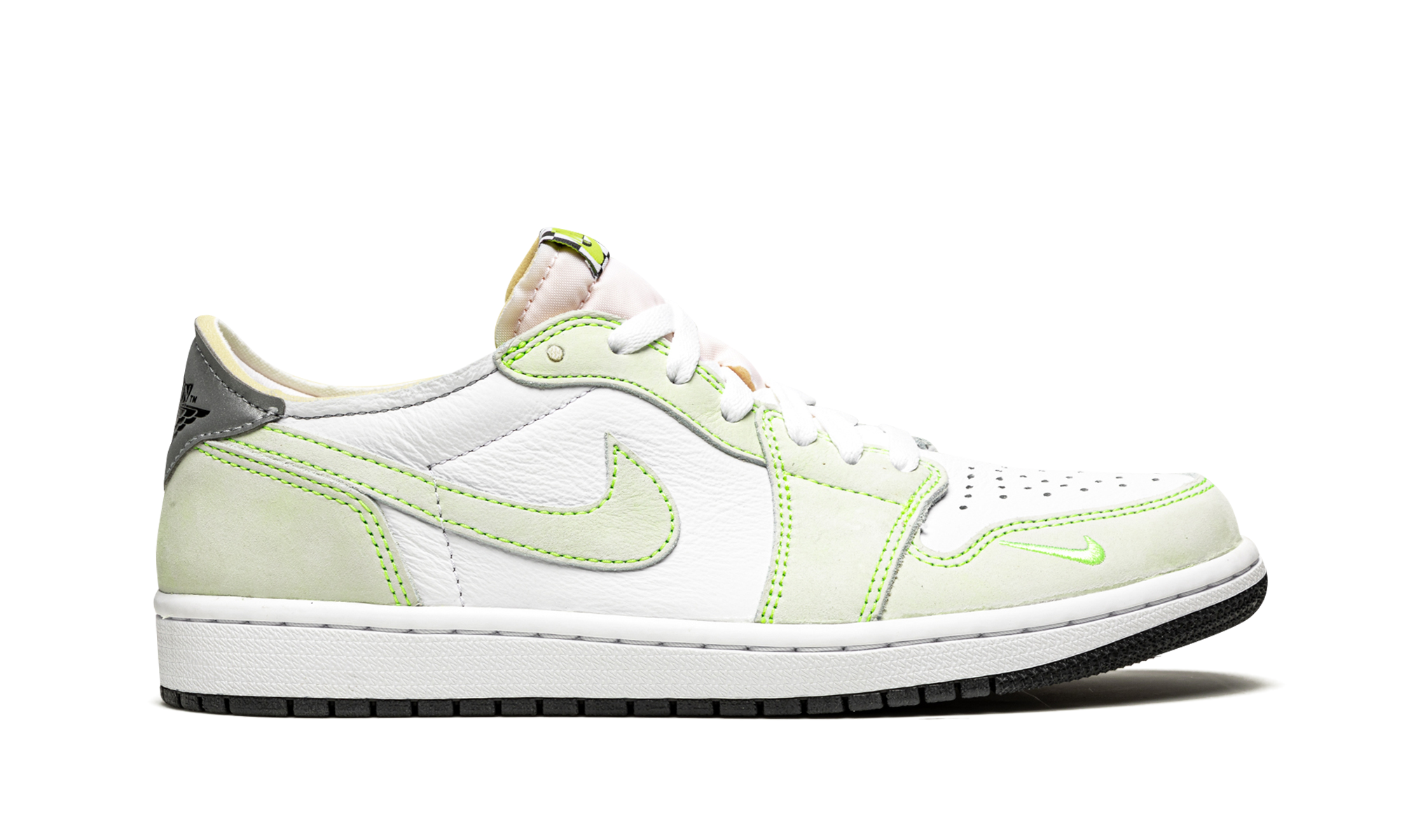 jordan 1 retro low white ghost green black+DM7837-103+right view