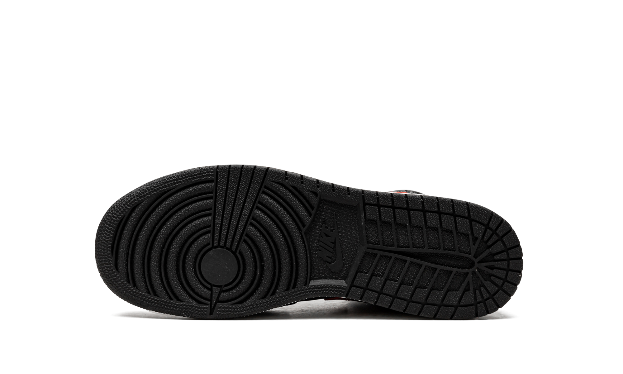 jordan 1 retro mid black gym red gs+554725-009+bottom view