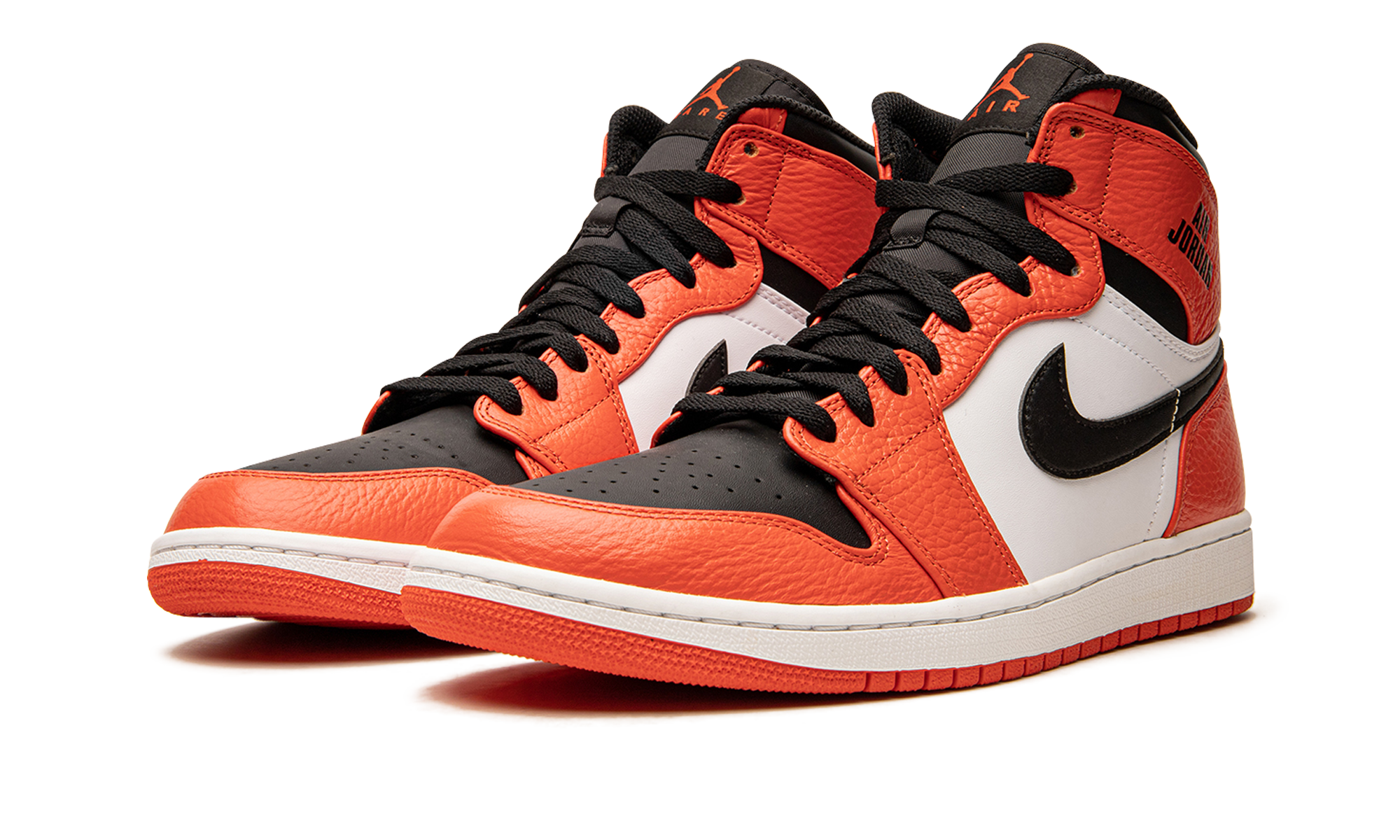jordan 1 retro rare air max orange+332550-800+diagnol left view