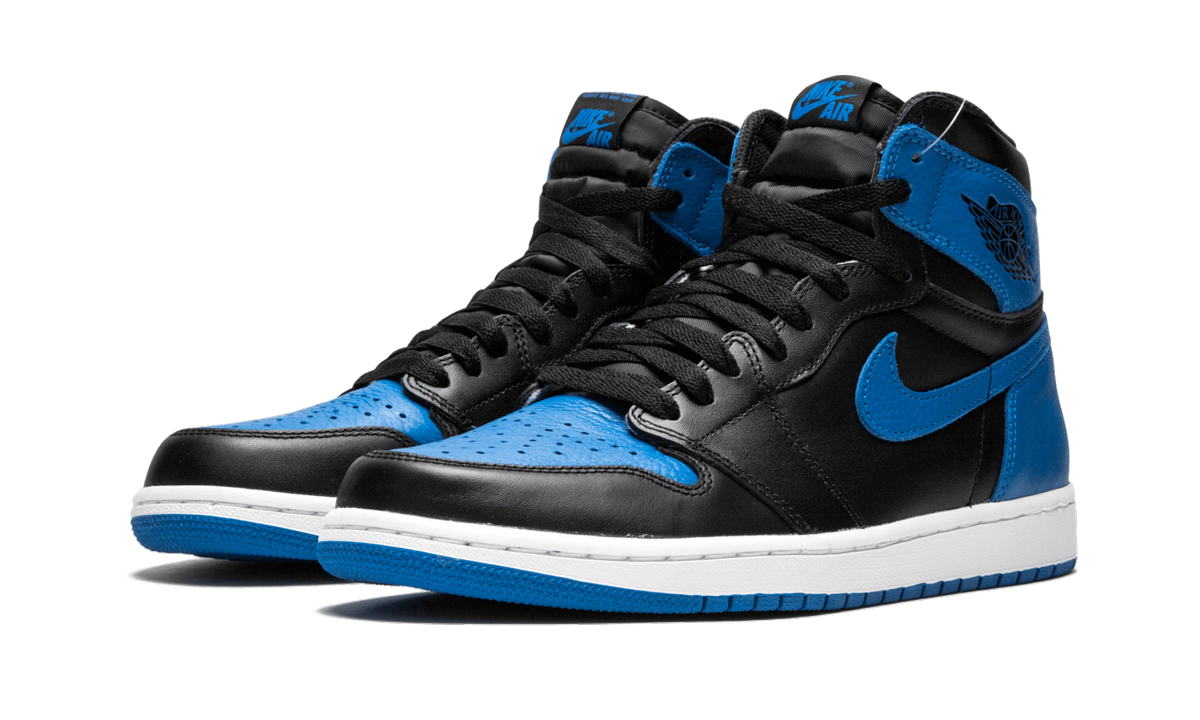 jordan 1 retro royal 2017+555088-007+diagnol left view