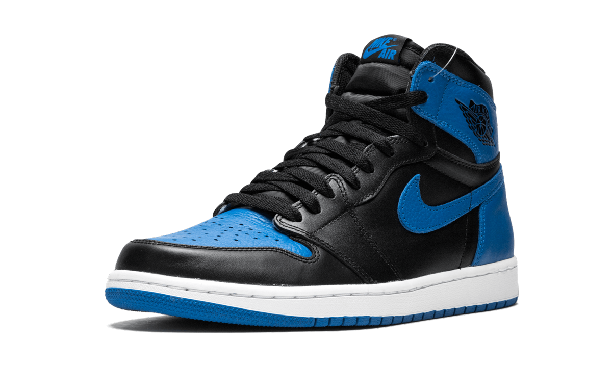 jordan 1 retro royal 2017+555088-007+left diagnol single view