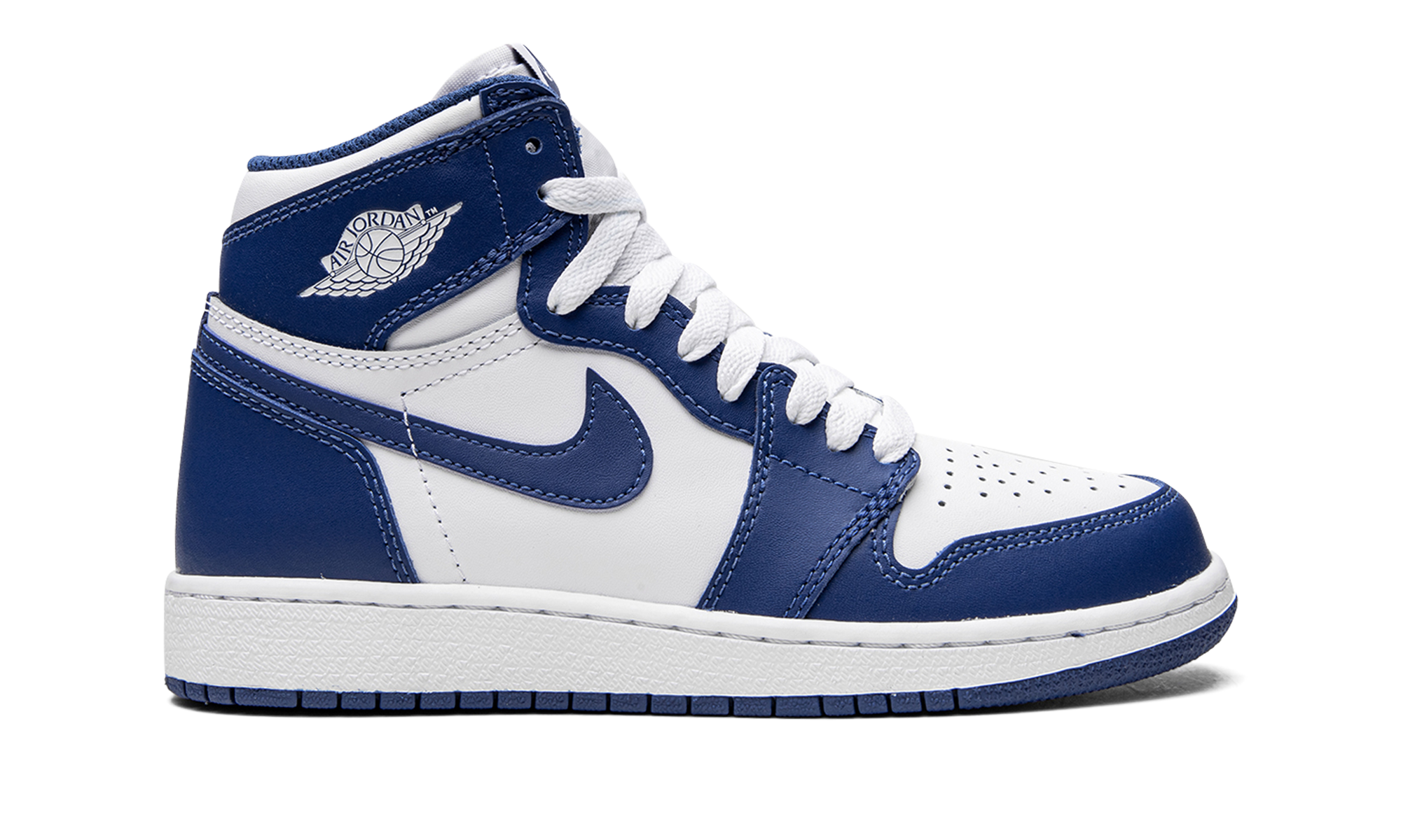 jordan 1 retro storm blue gs+575441-127+diagnol right view