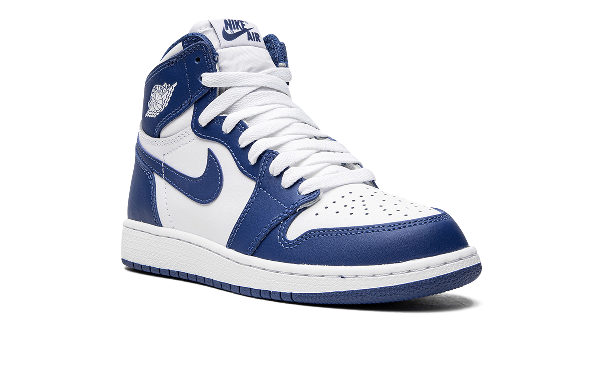 jordan 1 retro storm blue gs+575441-127+diagnol right view 2