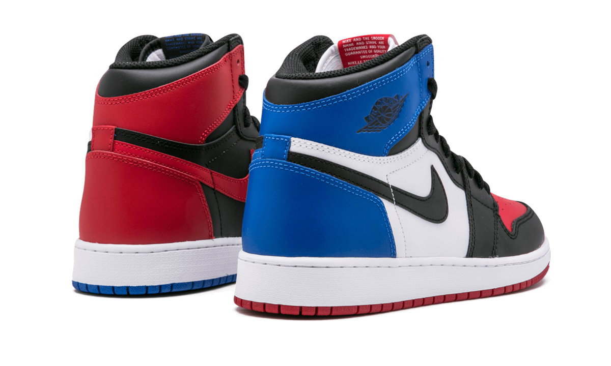 jordan 1 retro top 3 gs+575441-026+diagnol right behind view