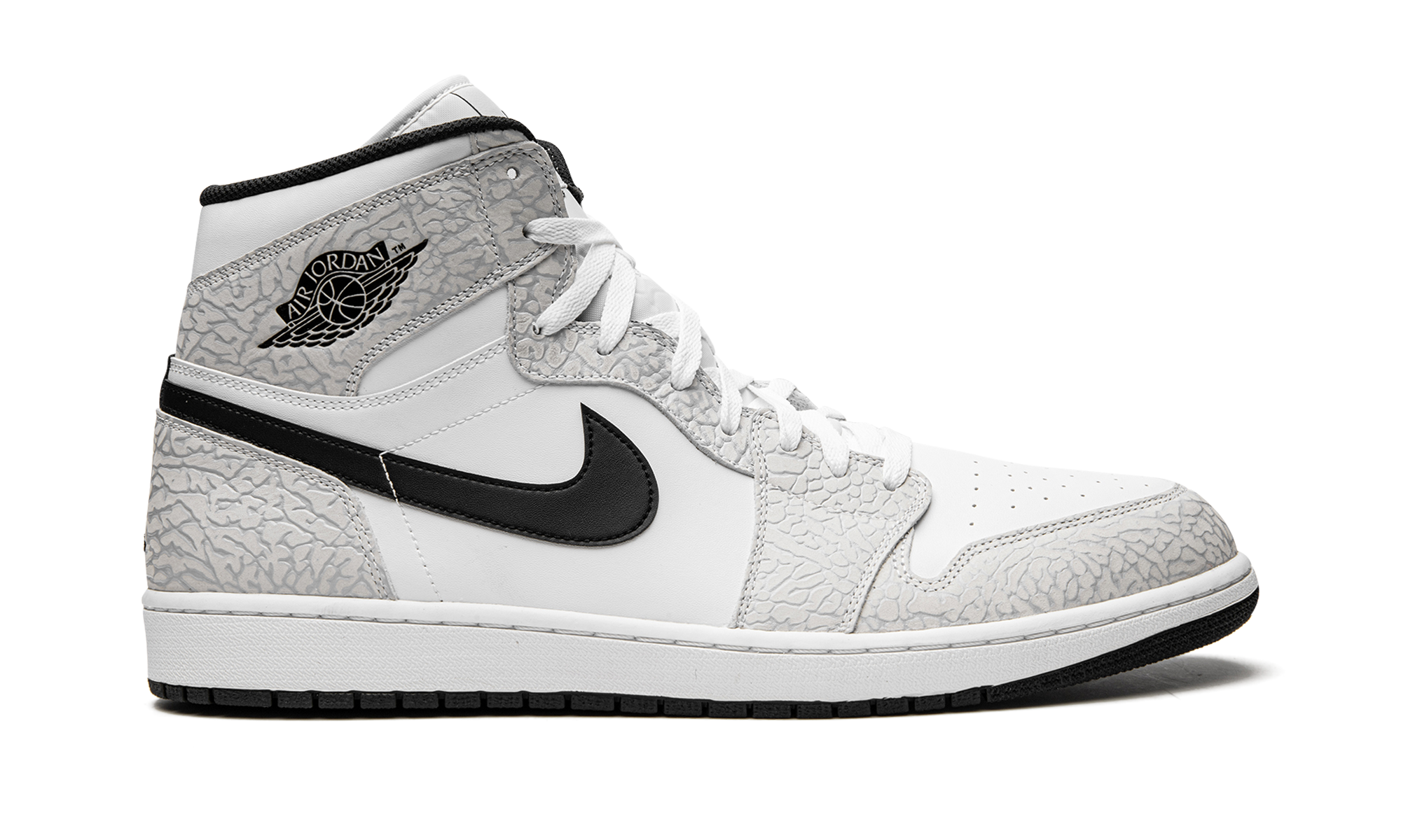 jordan 1 retro white elephant print+839115-106+diagnol right view