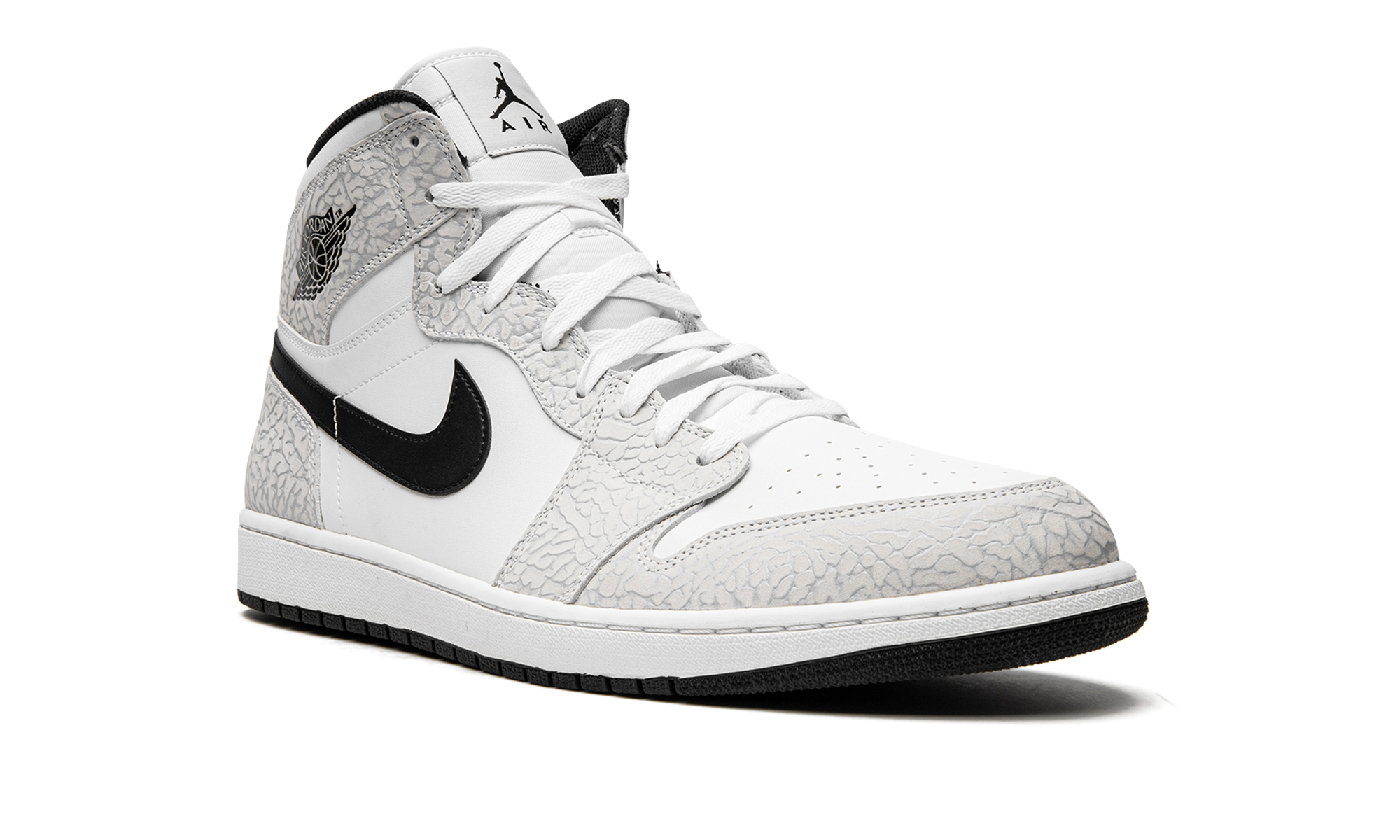 jordan 1 retro white elephant print+839115-106+diagnol right view 1
