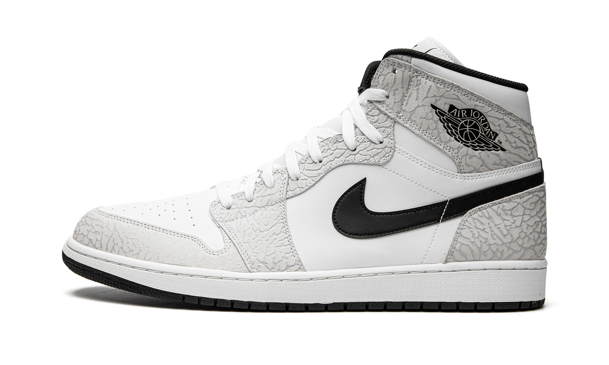 jordan 1 retro white elephant print+839115-106+diagnol right view 2