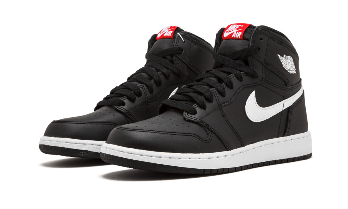 jordan 1 retro yin yang black gs+575441-011+diagnol left view