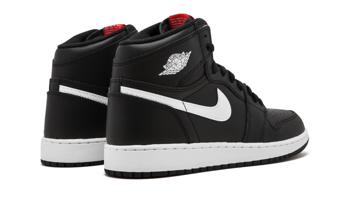 jordan 1 retro yin yang black gs+575441-011+diagnol right behind view