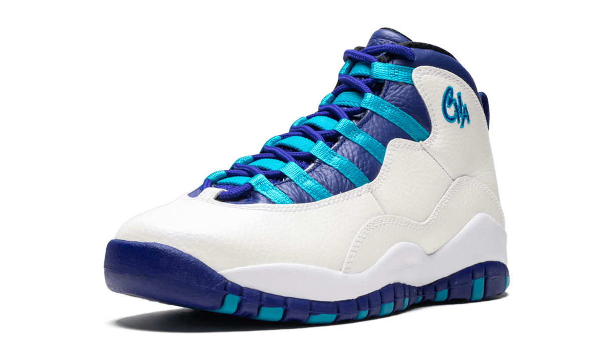 jordan 10 retro charlotte 2016 gs+310806-107+left diagnol single view