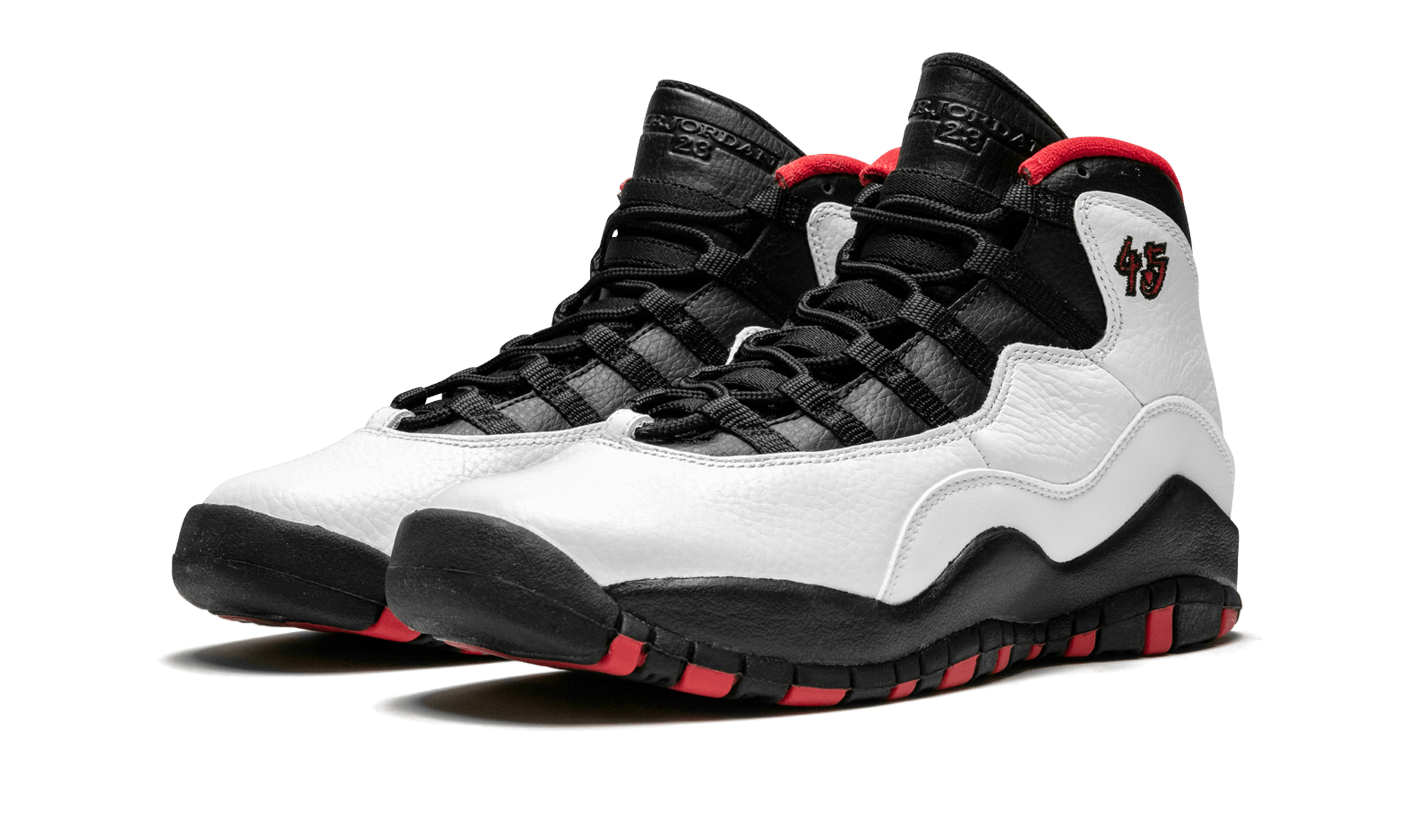 jordan 10 retro double nickel gs+310806-102+diagnol left view