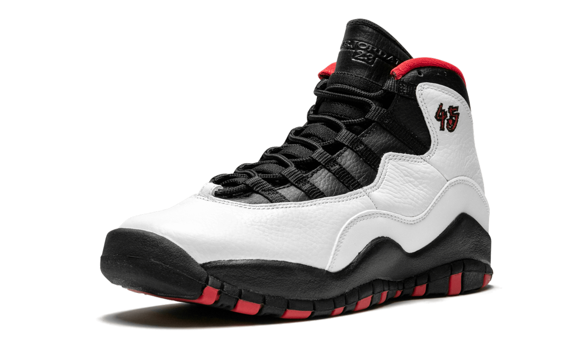 jordan 10 retro double nickel gs+310806-102+left diagnol single view