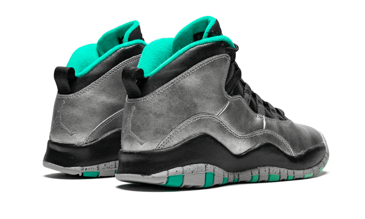 jordan 10 retro lady liberty gs+705179-045+diagnol right behind view