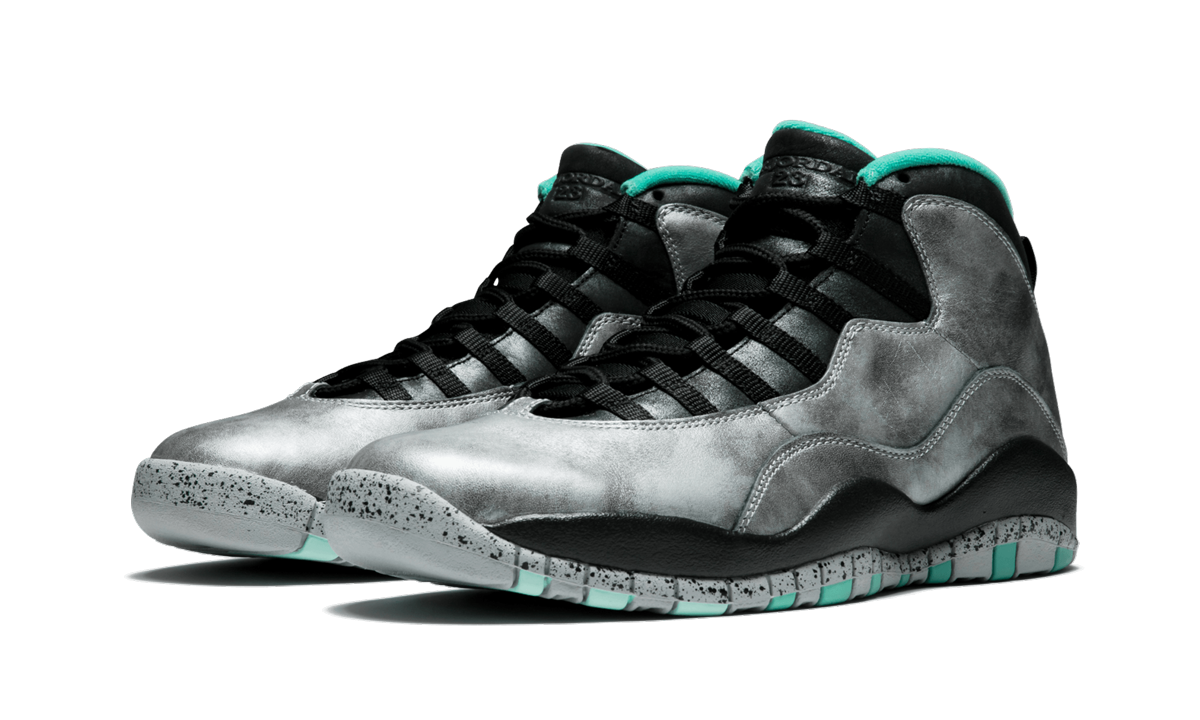 jordan 10 retro lady of liberty 30th anniversary+705178-045+diagnol left view