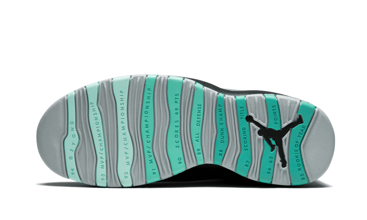 jordan 10 retro lady of liberty 30th anniversary+705178-045+bottom view