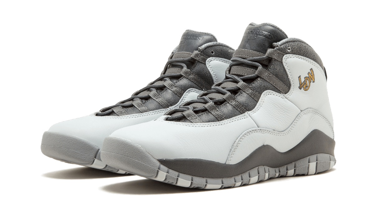 jordan 10 retro london gs+310806-004+diagnol left view