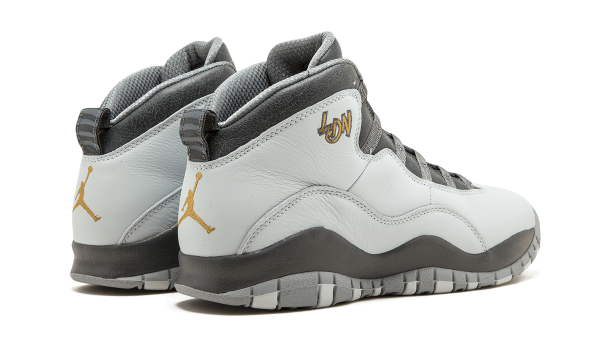 jordan 10 retro london gs+310806-004+diagnol right behind view