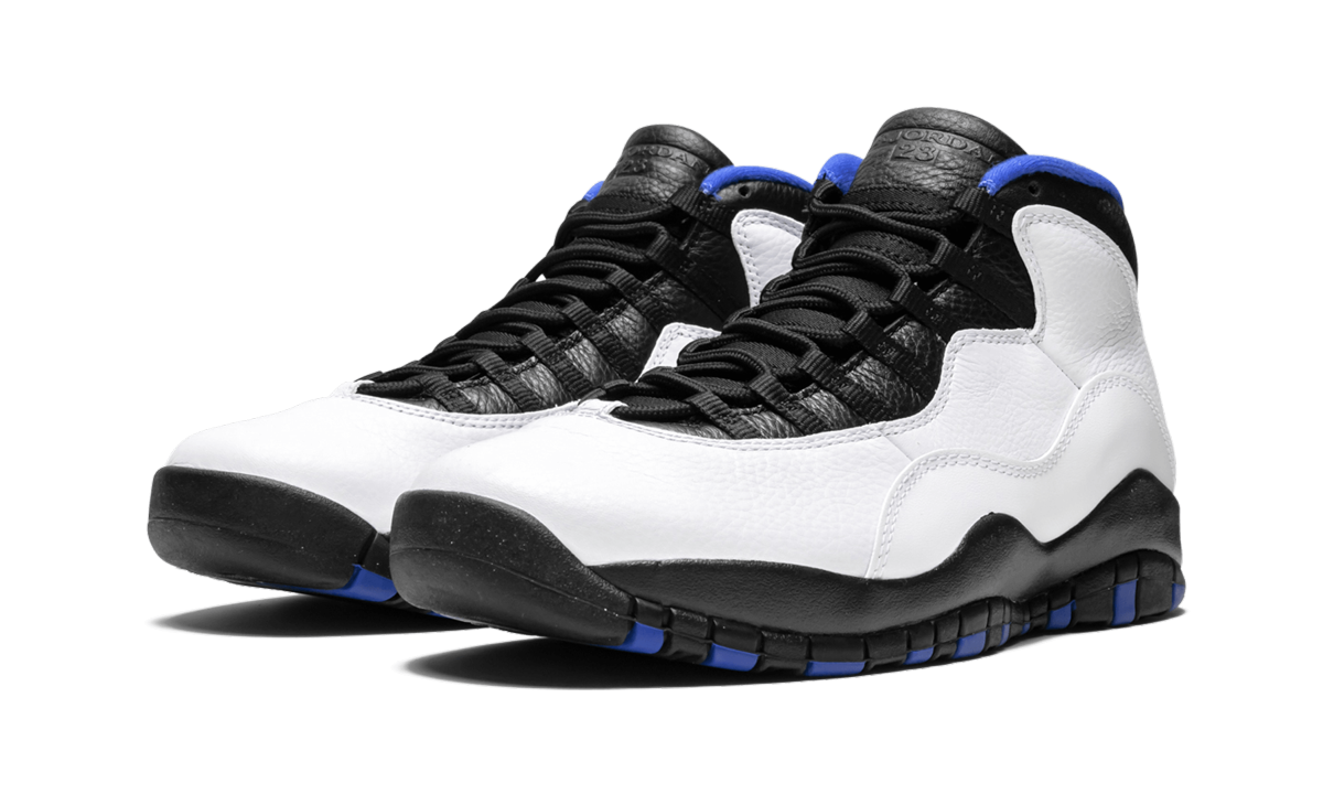 jordan 10 retro orlando+310805-108+diagnol left view