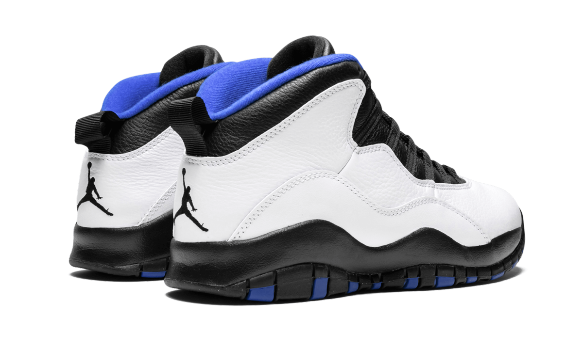 jordan 10 retro orlando+310805-108+diagnol right behind view