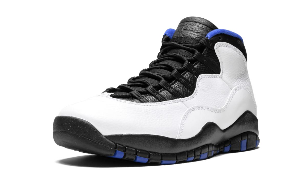 jordan 10 retro orlando+310805-108+left diagnol single view