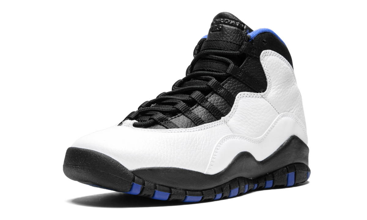 jordan 10 retro orlando gs+310806-108+left diagnol single view