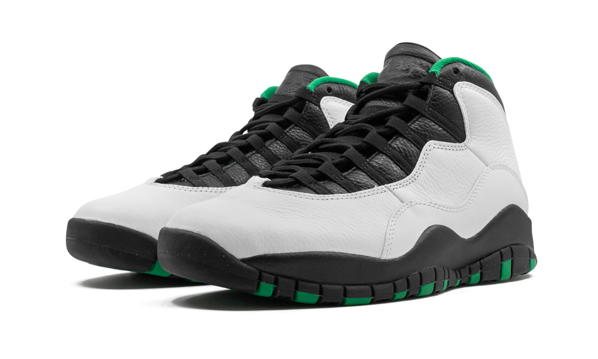 jordan 10 retro seattle+310805-137+diagnol left view