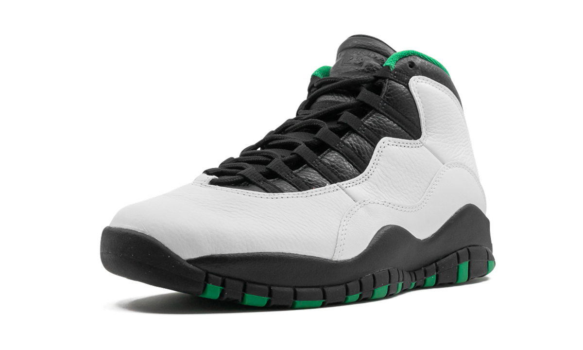 jordan 10 retro seattle+310805-137+left diagnol single view