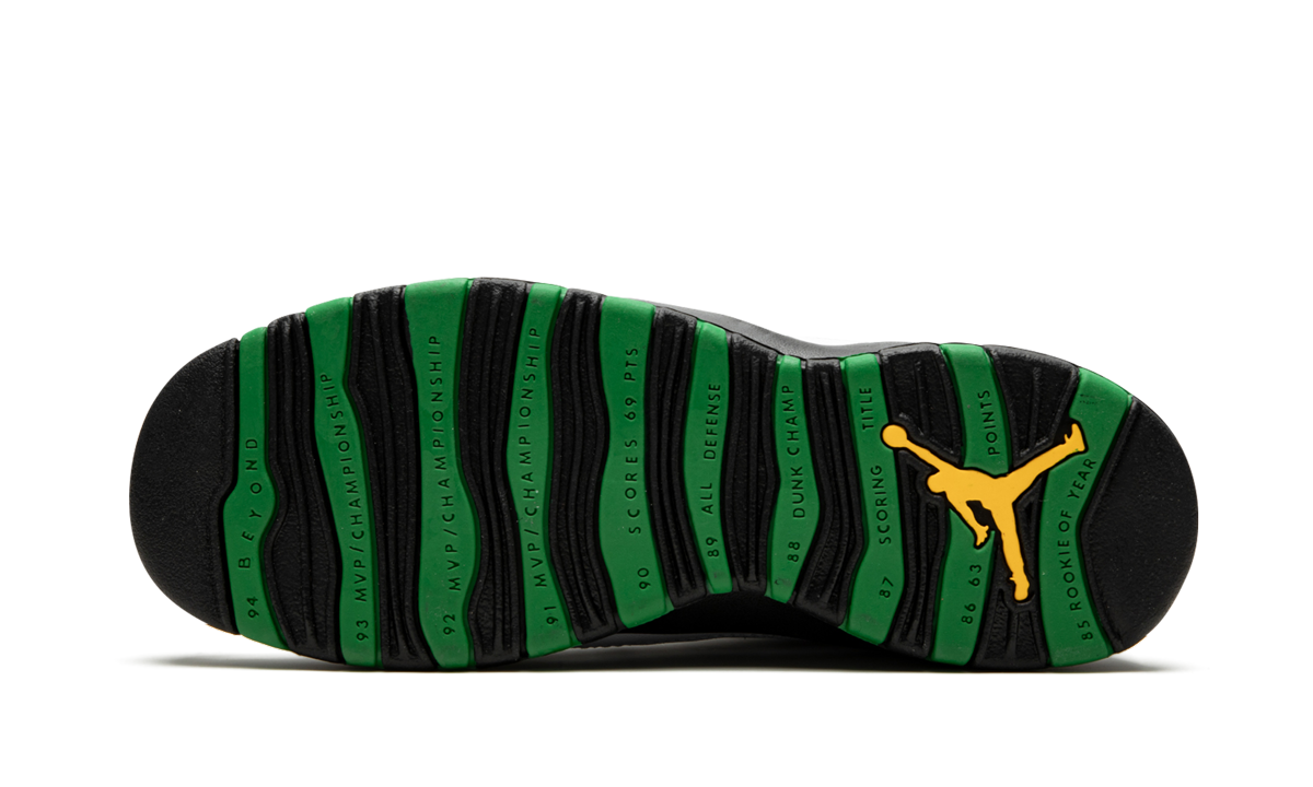 jordan 10 retro seattle gs+310806-137+bottom view
