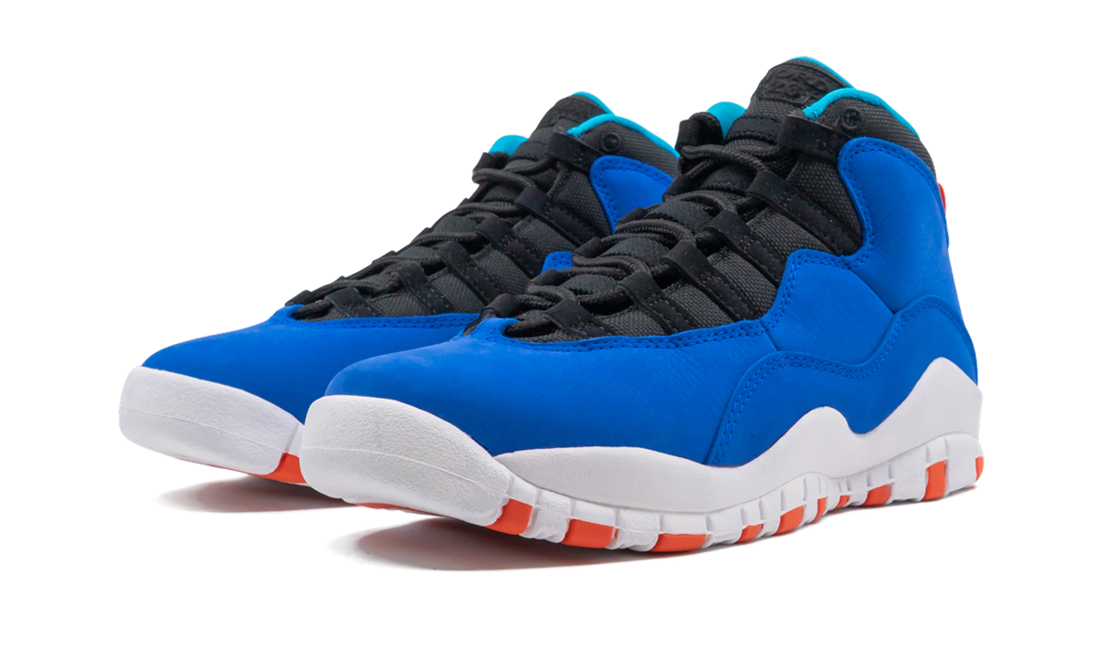 jordan 10 retro tinker gs+310806-408+diagnol left view