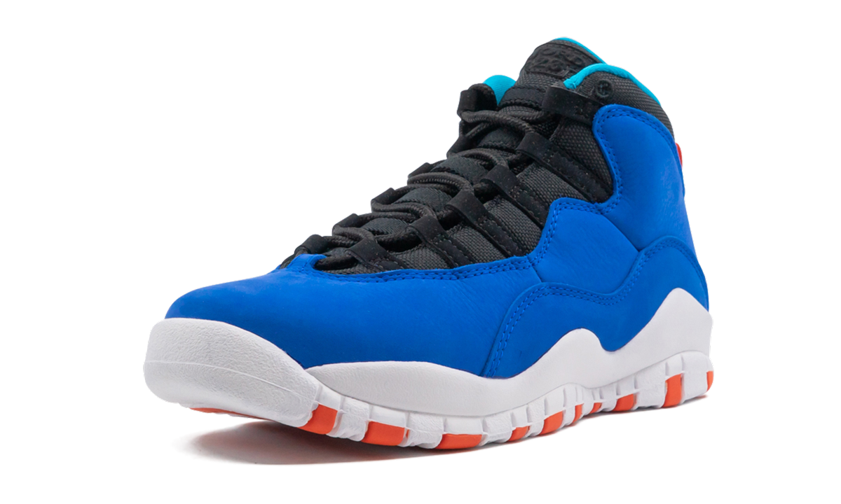 jordan 10 retro tinker gs+310806-408+left diagnol single view