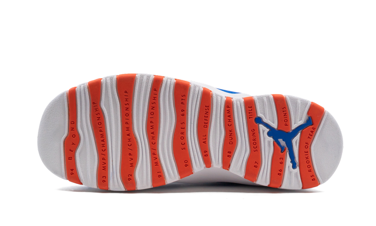 jordan 10 retro tinker gs+310806-408+bottom view