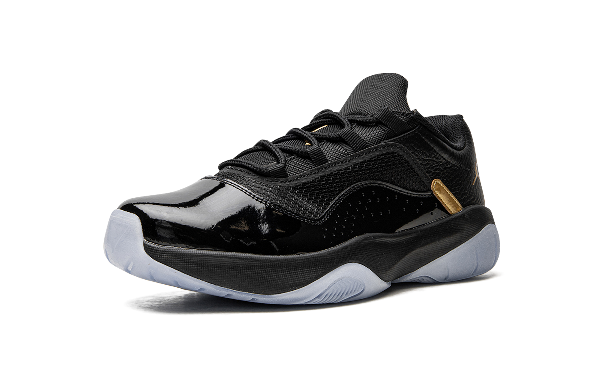 jordan 11 cmft low black gold+DO0613-007+left diagnol single view