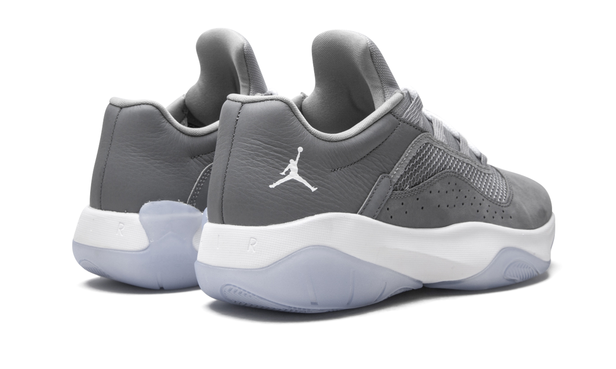 jordan 11 cmft low cool grey+CW0784-001+diagnol right behind view