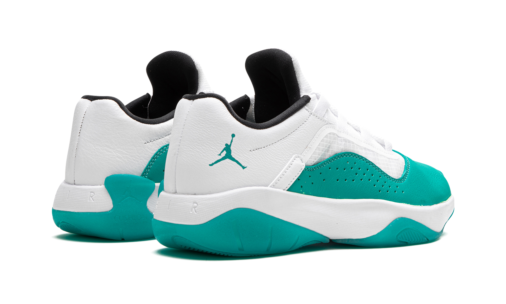 jordan 11 cmft low new emerald women s+DV2629-103+diagnol right behind view