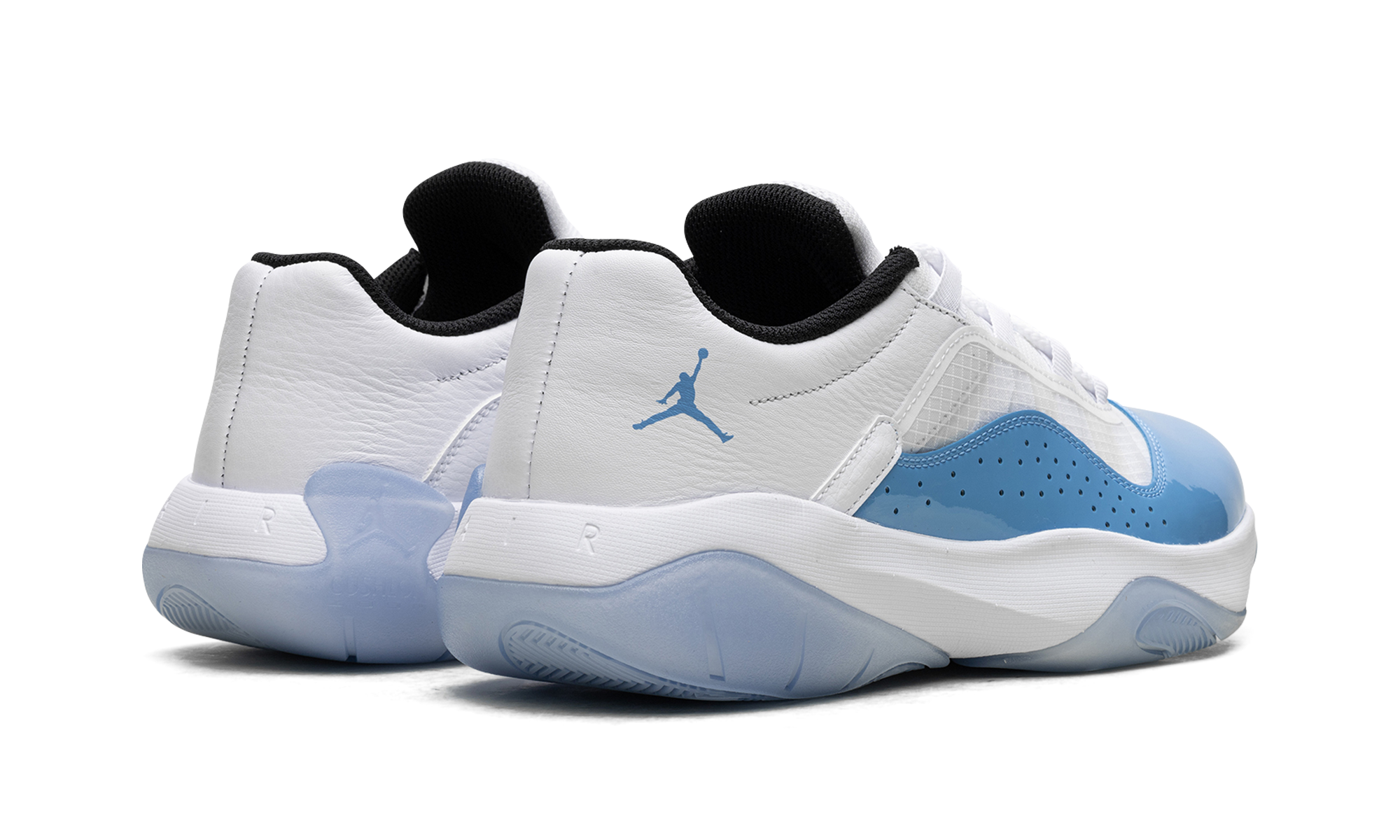 jordan 11 cmft low university blue+DN4180-114+diagnol right behind view