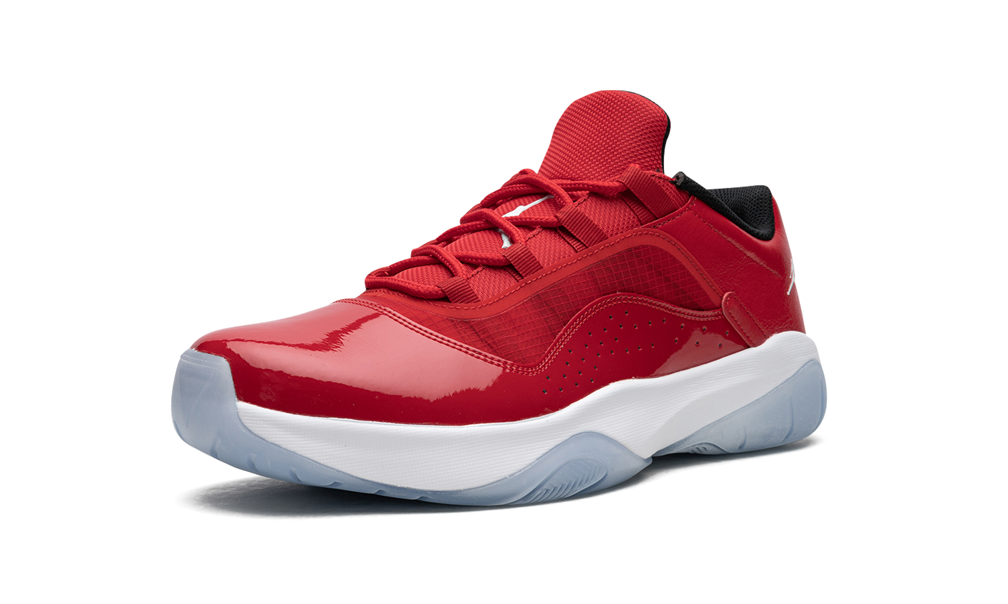 jordan 11 cmft low university red+DN4180-601+diagnol right behind view