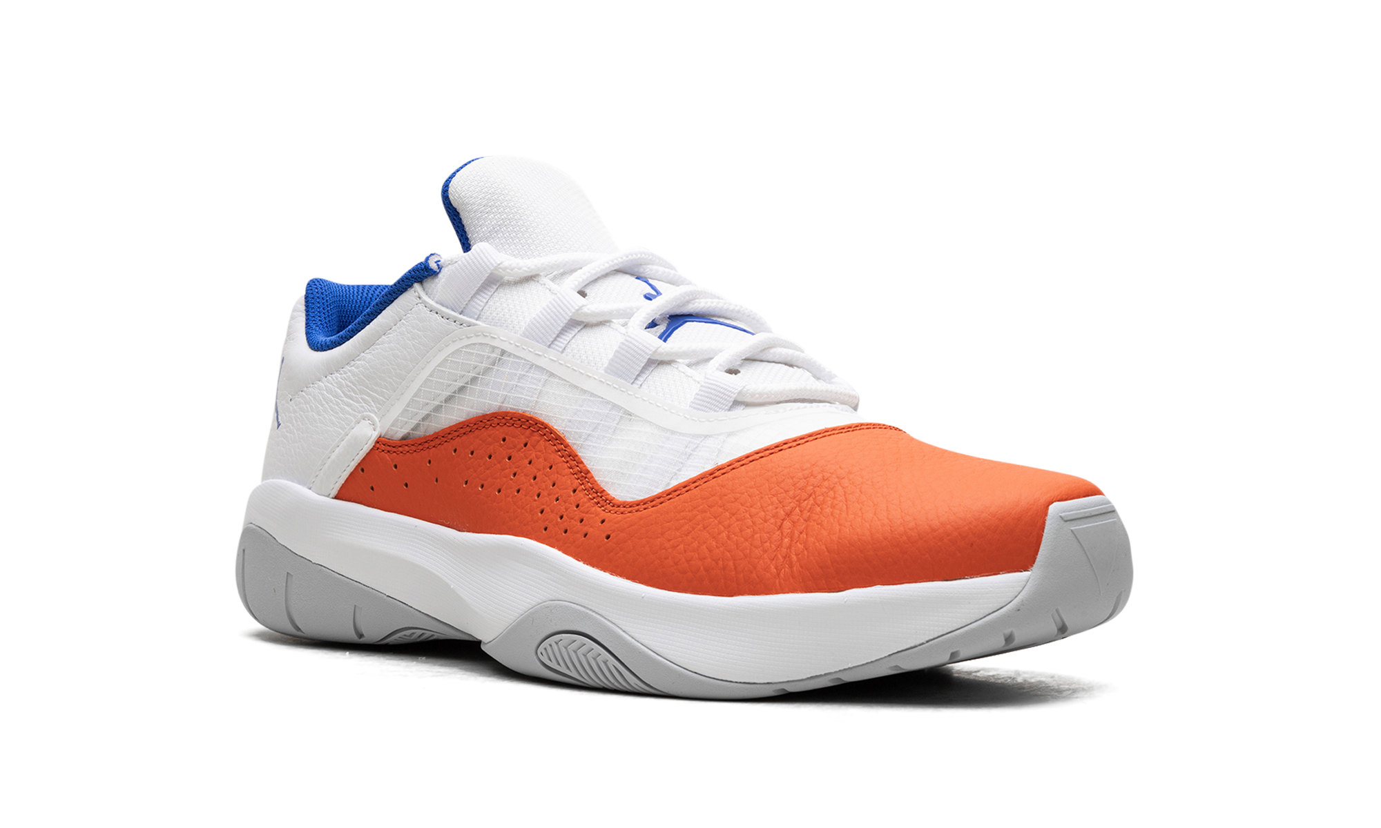 jordan 11 cmft low white safety orange hyper royal+CW0784-108+diagnol right view