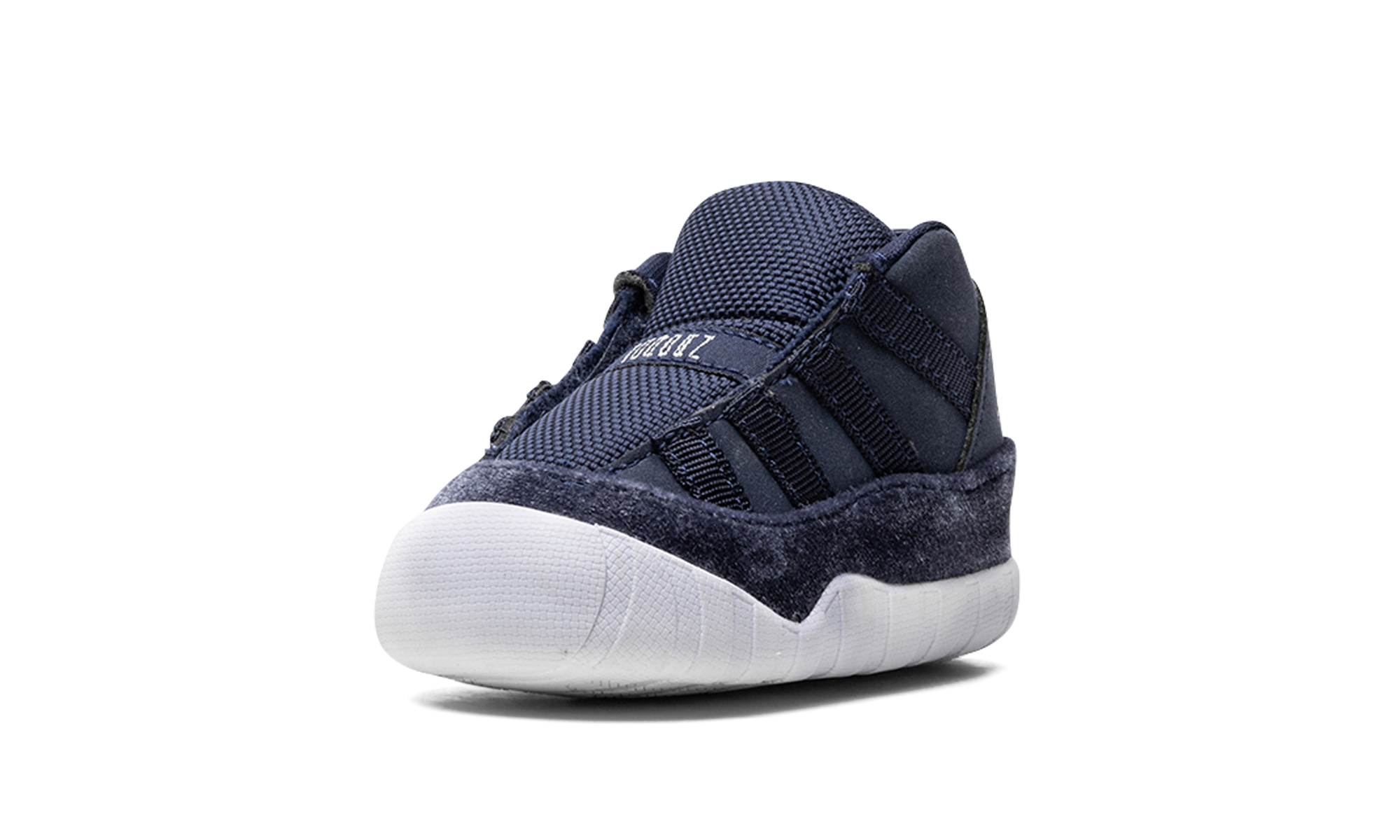jordan 11 crib bootie midnight navy i+FB1968-441+left diagnol single view