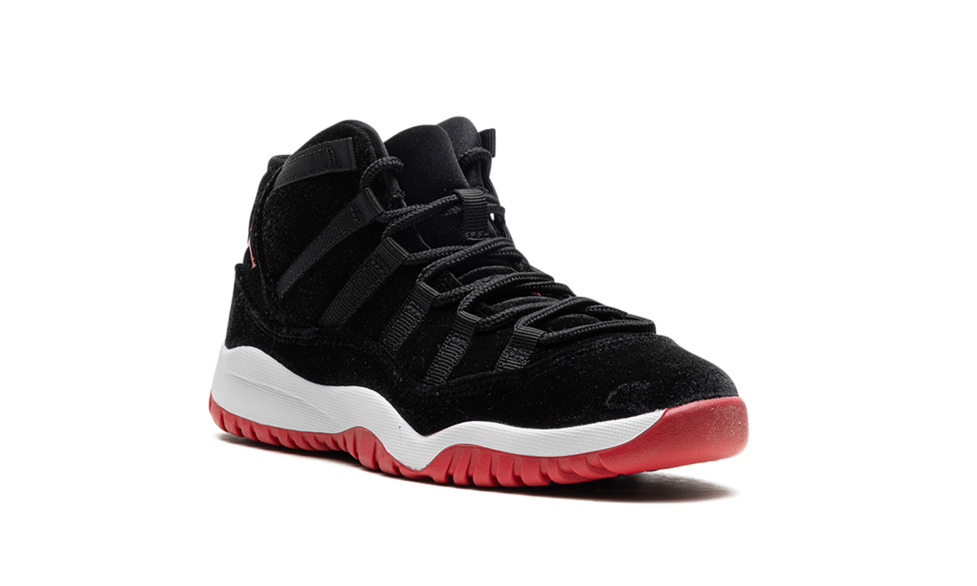 jordan 11 retro bred velvet ps+HF7807-061+diagnol right view