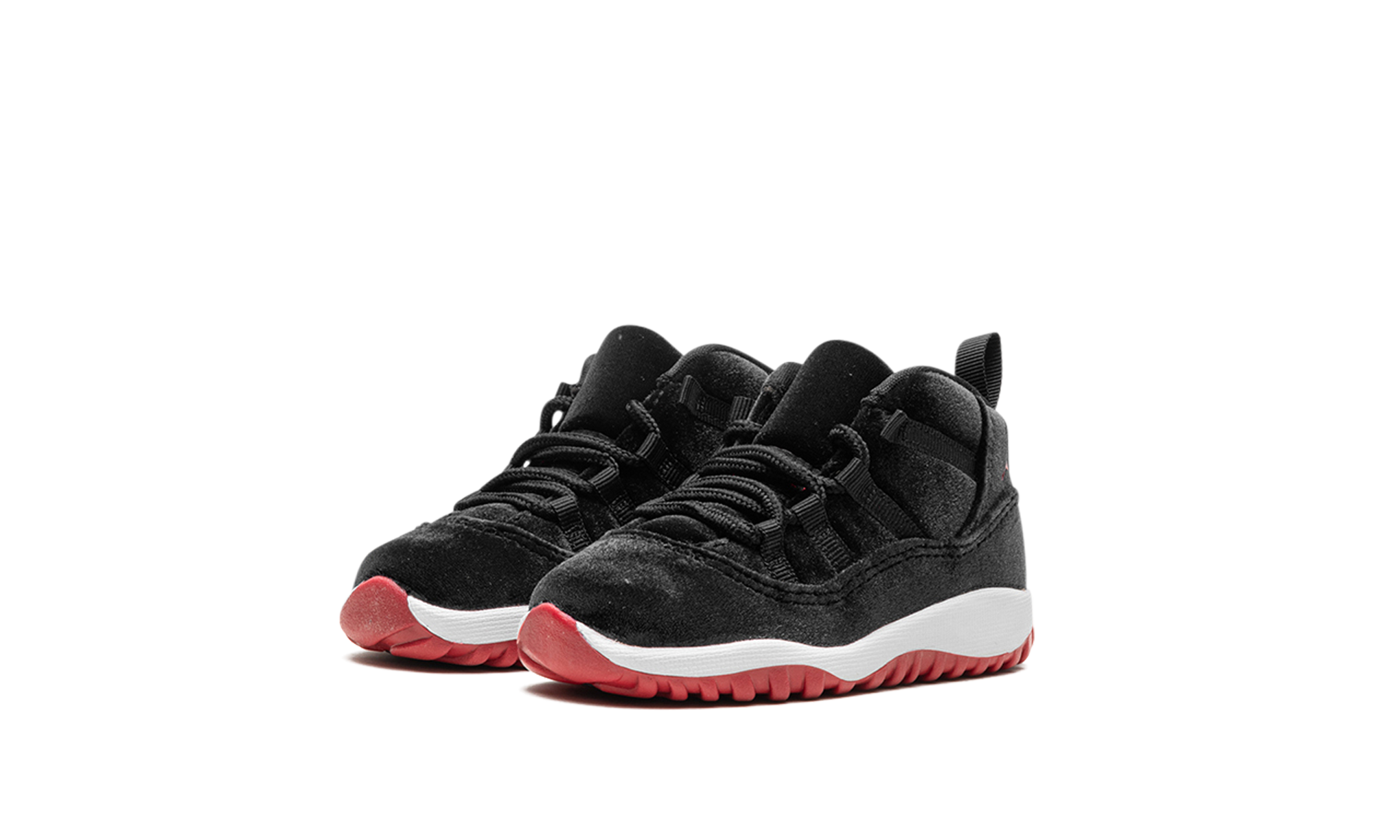 jordan 11 retro bred velvet td+HF7808-061+diagnol left view