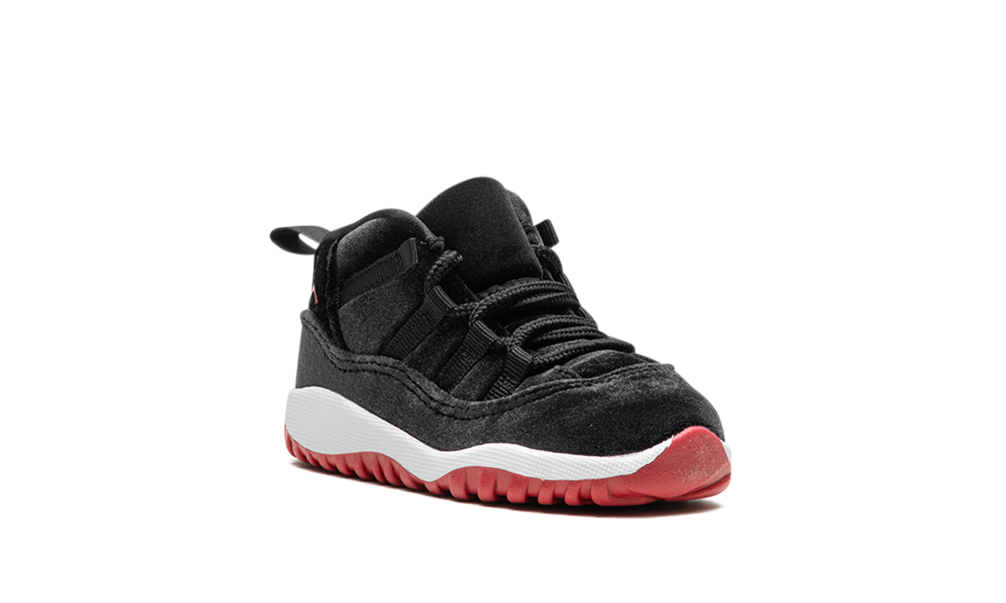 jordan 11 retro bred velvet td+HF7808-061+diagnol right view